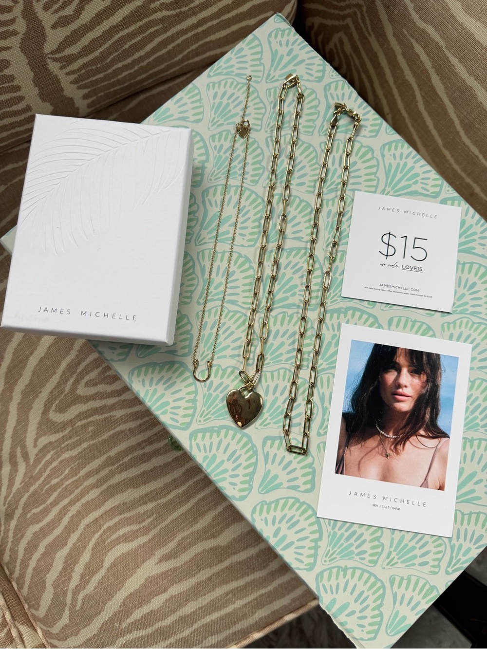 James Michelle Gold Heart Layered Necklace - Gold